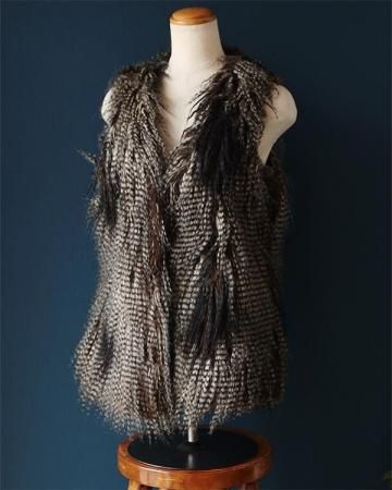 Fake fur vest