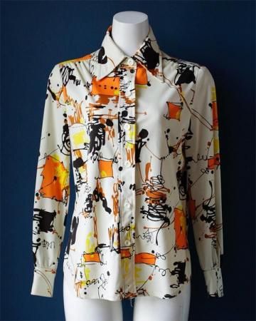 70's Painter pattern shirt(made in USA)