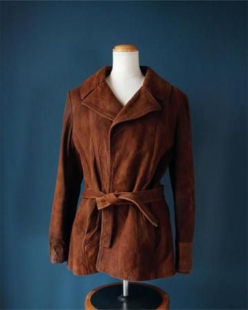 70's suede leather jacket(made in USA)