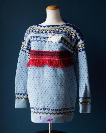 Sheeps Remake / embroidery sweater(sheep)