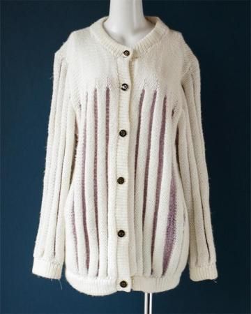 3D handmade knit cardigan