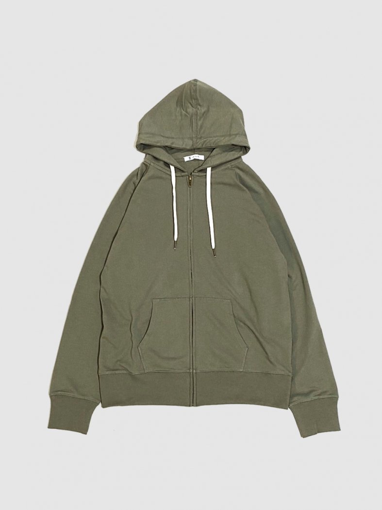 Soft Fleece Zip Hoodie KHAKI