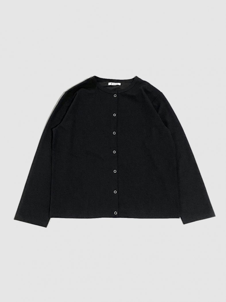 Cut Georgette Cardigan BLACK