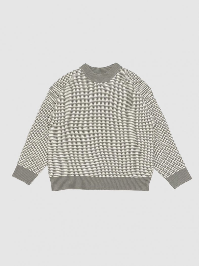 Waffle Texture Knit GREIGE