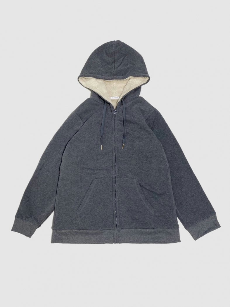 Fleece Zip Hoodie C.GRAY