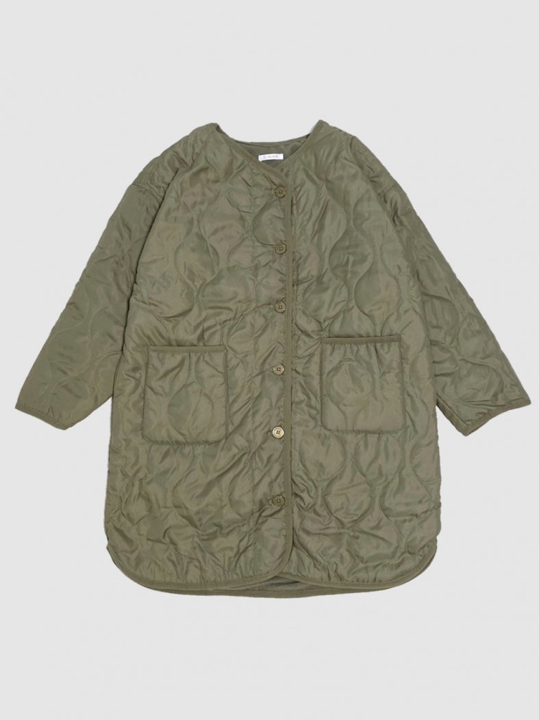 Fleece Quilted Coat KHAKI