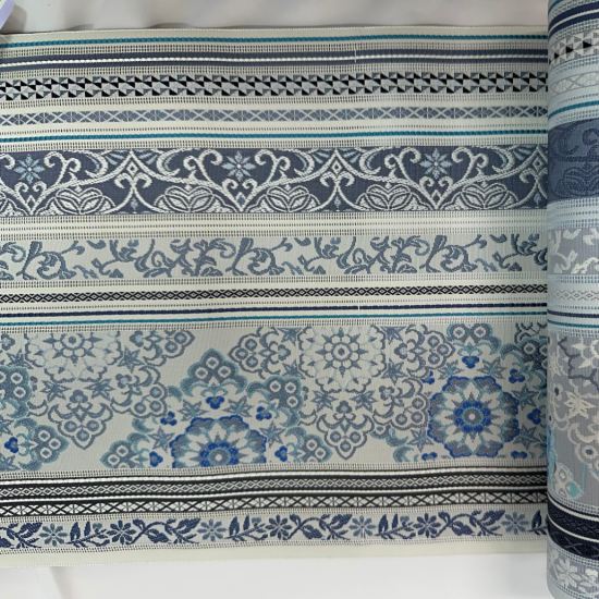 本場筑前博多織 八寸名古屋帯 【隆毘間道 B】