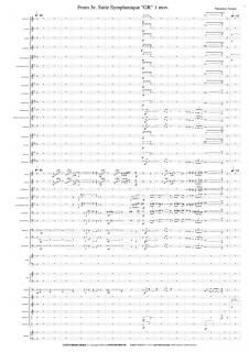 【レンタル楽譜】交響組曲第3番「GR」より(天野正道)