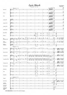 【レンタル楽譜】リリックマーチ(小長谷宗一)