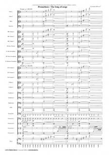 【レンタル楽譜】プロメテウスの雅歌 <小編成対応>(鈴木英史)