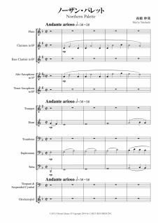 【レンタル楽譜】ノーザン・パレット <小編成対応>(高橋伸哉)