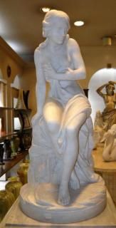 PRIMAVERA Pilar Francesch ブロンズ彫刻　大理石台 PRIMAVERA Pilar Francesch ブロンズ彫刻 大理石台