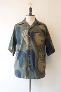 m's braque"ALOHA SHIRT" (GREY/BUDDHA HANDS)