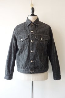 A.PRESSE"Black Denim Trucker Jacket"