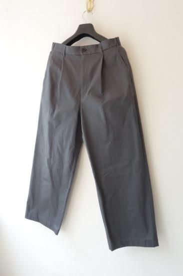 Graphpaper Westpoint Chino ワイドパンツ size1 Westpoint Chino Wide Straight Trousers / C.GRAY | Graphpaper