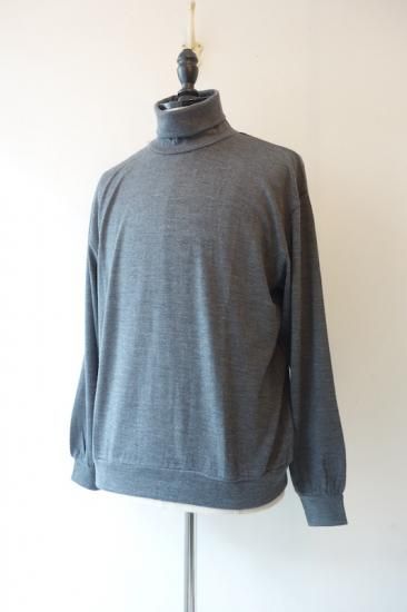トップス ULTERIOR SUPERFINE WOOL COTTON HIGHNECK ULTERIOR｜SUPER FINE WOOL COTTON TURTLE-NECK TOP- STOTELA