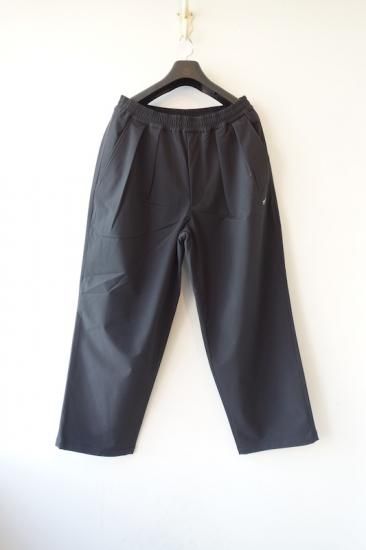Graphpaper ブラック ワイドパンツ Graphpaper (グラフペーパー) Satin Easy Wide Pants / サテン