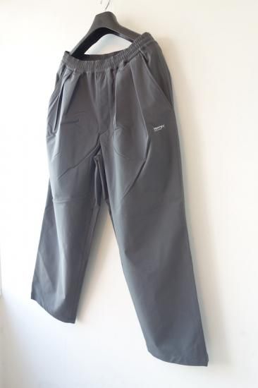 Graphpaper ダークグレー ワイドパンツ Graphpaper (グラフペーパー) Satin Easy Wide Pants / サテン