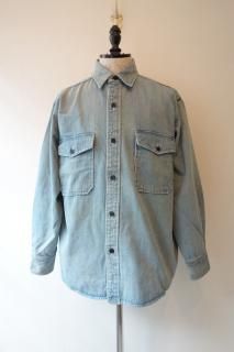 A.PRESSE"Vintage Denim CPO Shirt"