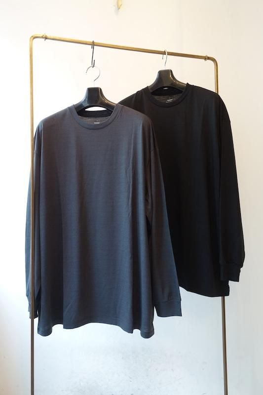 新品未使用Graphpaper Wool Cordura L/S Tee Graphpaper - Wool Cordura® L/S Tee / BLACK | Stripe Online Store