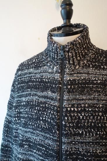 crepuscule ジップアップ ドライバーズニット black crepuscule ジップアップ ドライバーズニット black crepuscule