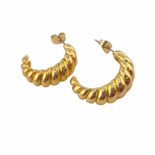 Z0005633  Shapes Studio ץ GOLD CROISSANT HOOP ԥ /K18 ǥ