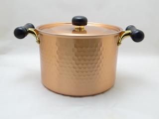 銅製赤銅仕上IH対応鎚目入れミニ卓天ぷら鍋 21cm 新光金属　赤銅仕上げ IH対応 - 新光金属株式会社 オンラインショップ
