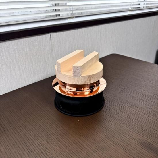 ごはんはどうだ純銅釜めしセット 銅クリーナー、受台付 1合炊 ごはんはどうだ純銅釜めしセット 銅クリーナー、受台付 1合炊 - 新光