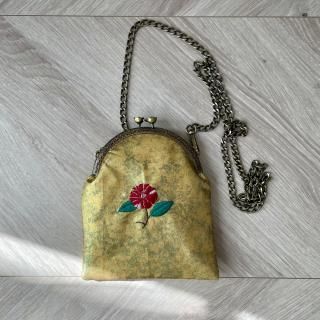 륯ϤΤ޸ݡ/obi crossbody clasp pouch with embroidery