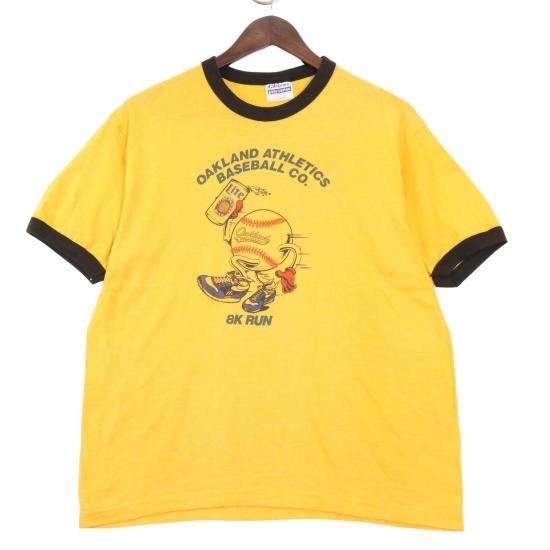 80s USA製リンガーTシャツ | オークランドアスレチックス - 洒落