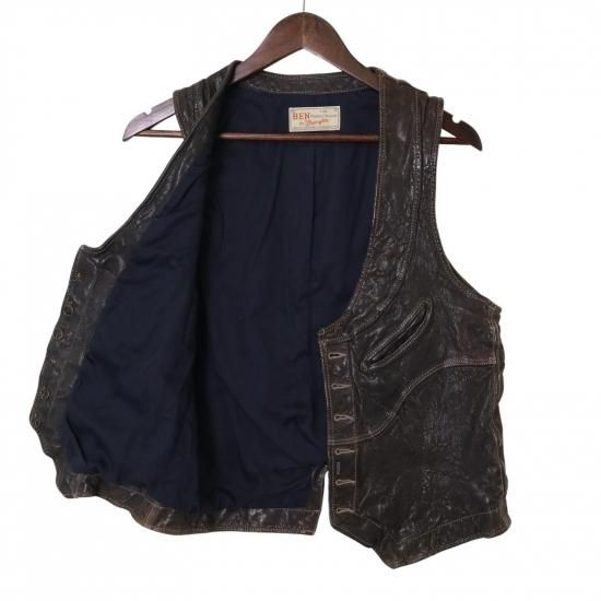 ベン ザ ロデオ レザーベスト | AGG5T00541 - 洒落ゴッコ