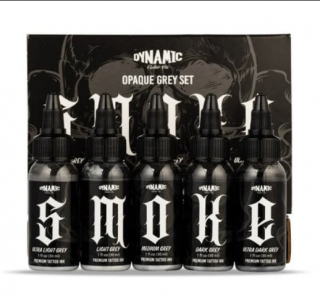  DYNAMIC Smoke Opaque Grey  1oz 5 Bottle Color Set 