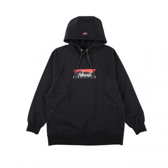 NANGA ECO HYBRID BOX LOGO SWEAT HOODIE