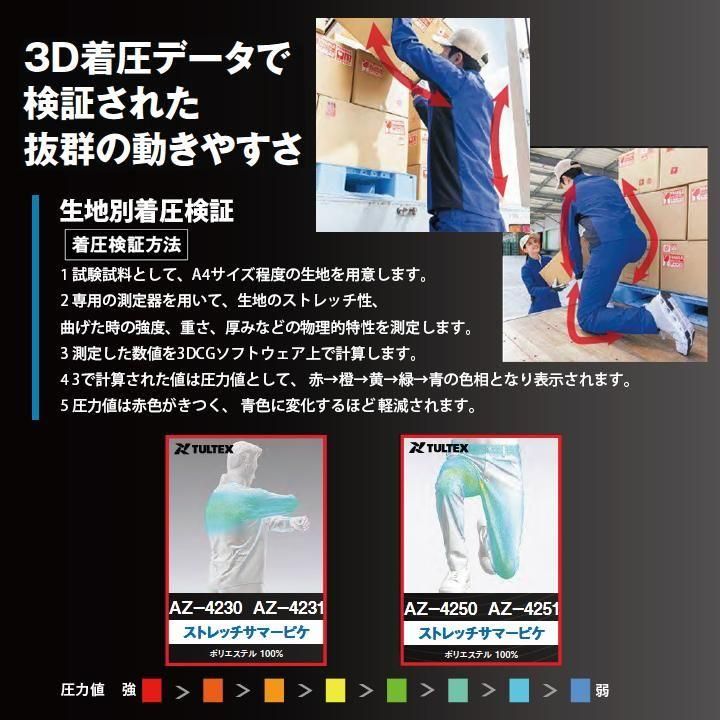 AITOZ | AZ-4250 ワークパンツ | 男女兼用 - 作業服・ビジネス