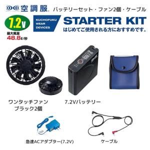 【新品未使用】　空調服ファン　スターターキット　ウェア付き 7.2V 空調服® スターターキット ＜ 株式会社メドウニクス
