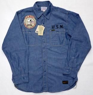 TOYS McCOY & CO CHAMBRAY SHIRTSNOOPY " FAR EAST CRUISE! "