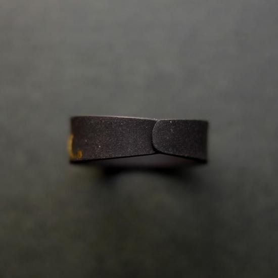 肥後金工　鉄地雪華唐草文縁頭　無銘　金銀布目象嵌　肥後象嵌　肥後拵　細川三斎 肥後金工 鉄地雪華唐草文縁頭 無銘 金銀布目象嵌 肥後象嵌 肥後