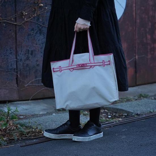 SCARF / New Classical Eco Bag (L) NAVY - LA COUSETTE