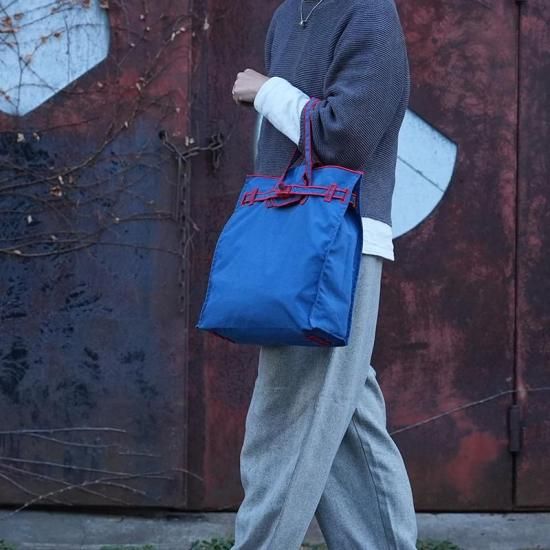 LACOUSETTE ラクゼット　スカーフ付きブラックエコバッグ SCARF / New Classical Eco Bag (S) NAVY - LA COUSETTE