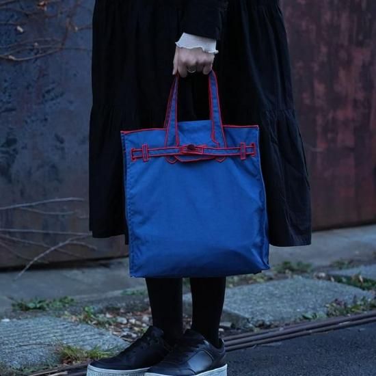 SCARF / New Classical Eco Bag (M) NAVY - LA COUSETTE