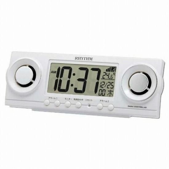 Rhythm(リズム時計) ALARM 2 JEWELS カチカチ置き時計 Rhythm 2 Jewels Japan Space age retro alarm clock 1970's