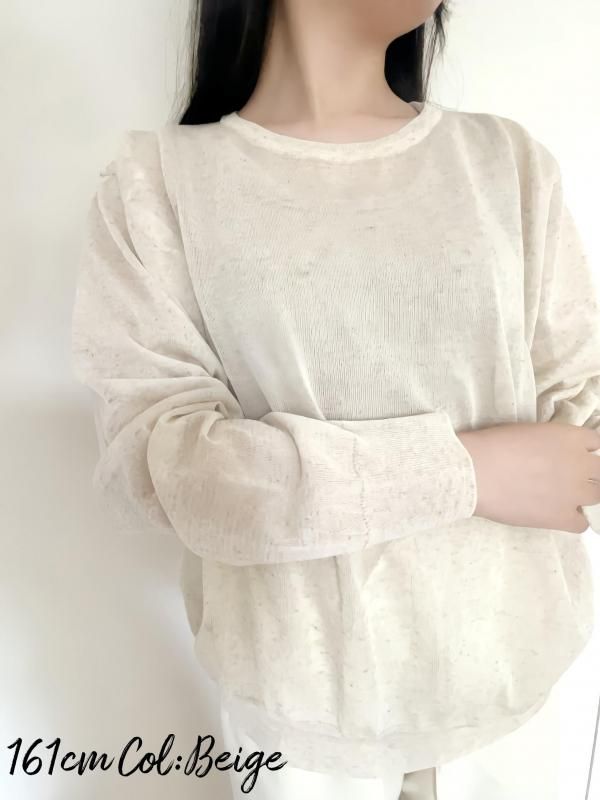 ○（発売9月10日）シアー長袖プルオーバー - ImPARFAIT アンパルフェ