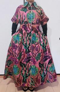 ǥ ĥɥ쥹 Kitenge ~ Shirt Dress with Kimono