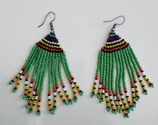 Mayaka Beas Earrings Long