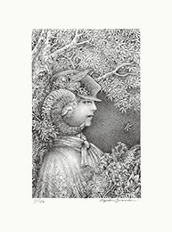 1205 山田彩加 「存在の本質Ⅰ-変邊と反復-」 リトグラフ イラスト 絵画 1205 山田彩加 「存在の本質Ⅰ-変邊と反復-」 リトグラフ
