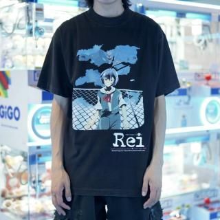 "Ayanami Rei  serial experiments lain" Double Side Print Bootleg T-shirt