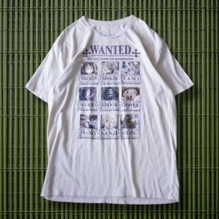 "ONE-PIECE WANTED" Print T-shirt