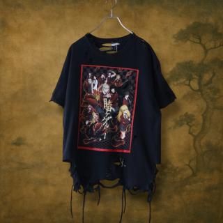 Remake"Kakegurui  Crush Punk Custom" Print T-shirt
