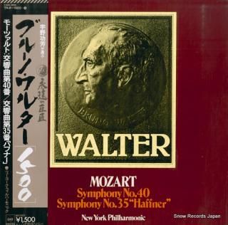 WALTER, BRUNO mozart; symphony no.40 & no.35 