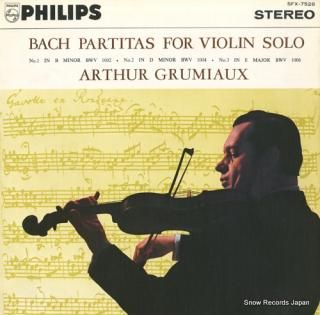 GRUMIAUX, ARTHUR bach; partitas for violin solo SFX-7528